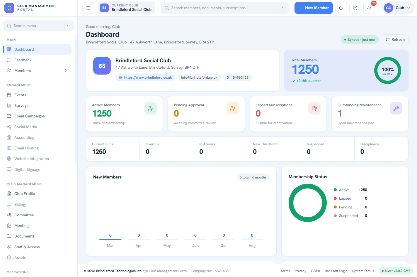 The new portal dashboard
